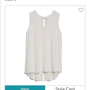 Pale Sky Quin Keyhole crochet top